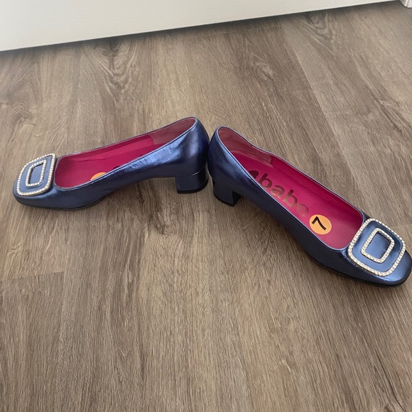 Like New Blue Women's Metallic Pump - Size 7 - Picture 4 of 4